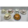 Image 1 : Collection of Teacups with Matching Saucers brands include Royal Albert, Meito, Shelley and more