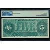 Image 2 : 1890 $5 Treasury Note PMG 64