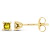 Image 4 : 14KT Yellow Gold 0.25ctw Yellow Diamond Earrings