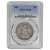 Image 1 : 1848 Seated Liberty Half Dollar PCGS VG08