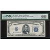 Image 1 : 1934C $5 Silver Certificate PMG 66EPQ