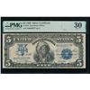 Image 1 : 1899 $5 Chief Silver Certificate PMG 30