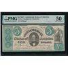 Image 1 : 1861 $5 CT-33 Confederate PMG 50EPQ