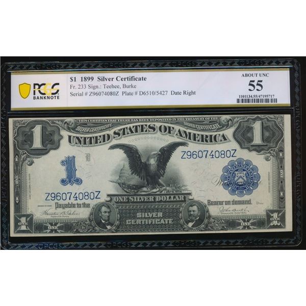1899 $2 Black Eagle Silver Certificate PCGS 55
