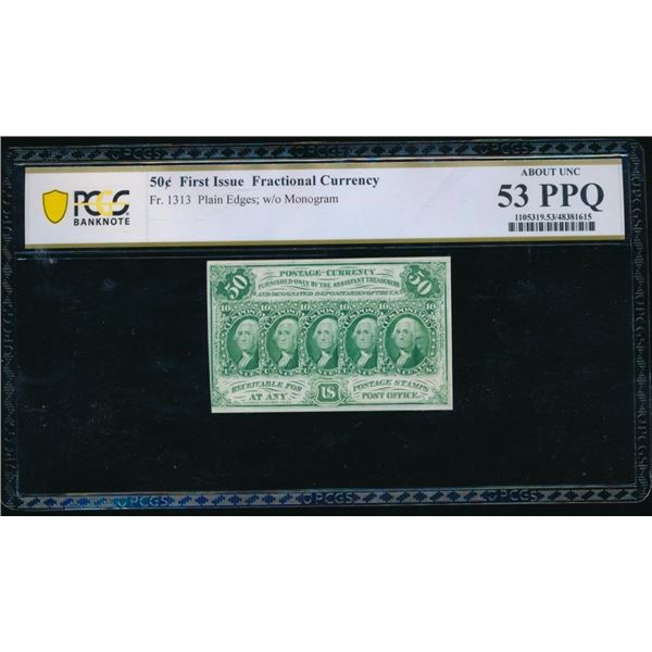 50 Cent First Issue Fractional PCGS 63PPQ