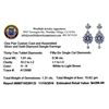 Image 3 : 1.31 ctw Silver and Gold Diamond Dangle Earrings