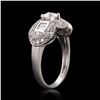 Image 3 : 0.53 ctw SI1 CLARITY CENTER Diamond Platinum Unity Ring (1.21 ctw Diamonds)