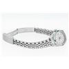 Image 9 : Rolex Ladies Quickset Silver Index Diamond Lugs & Emerald Datejust Wristwatch