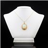 Image 1 : 13.39 ctw Opal and 1.53 ctw Diamond 14K White and Yellow Gold Pendant