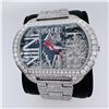 Image 2 : Dunamis Hercules Stainless Steel Diamond Encrusted Wristwatch