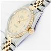 Image 5 : Rolex Mens 2T Champagne Diamond Datejust Wristwatch 36MM