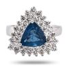 Image 1 : 1.58 ctw Aquamarine and 1.15 ctw Diamond 14K White Gold Ring