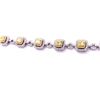 Image 2 : 5.33 ctw Diamond 14K White and Yellow Gold Bracelet