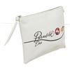 Image 2 : Christian Dior White Leather Paradise Zip Pouch Wallet