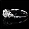 Image 2 : 0.60 ctw SI2 CLARITY CENTER Diamond 18K White Gold Ring (0.94 ctw Diamonds)