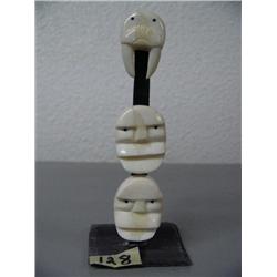 5" Ivory and Baleen Totem by Mark Seeagana (2)