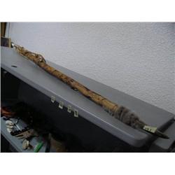 46" Ivory Bone Wood and Sinew Eskimo Spear by Tony Henry (2)