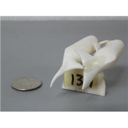 Pair of 2 1/2" Beluga Whales by Mark Seagana (2)