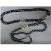 Image 1 : 2 Hematite or Alaska Black Stone Necklaces (2)