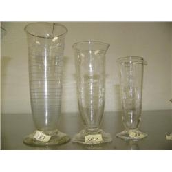 Lot of old graduated flasks- 5", 6" and 7" tall (88)