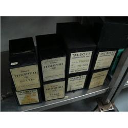 Set of old prescription file boxes- all are empty (88)