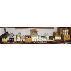 Lot of old medicinal bottles, boxes, tubes, & cans: including- Bisodol, antacid powders, flowers of 