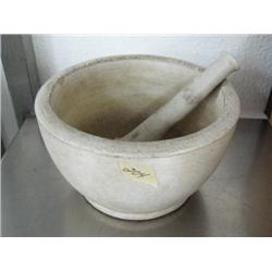 Old mortar and pestle- 8" diameter (88)