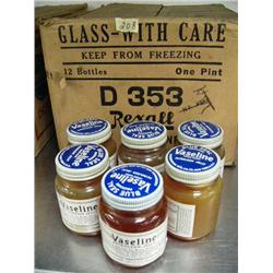 Lot of old Blue Seal Vaseline jars (88)