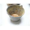 Image 3 : Lot of: old tin bucket, old tin wash tub, old backpack (88)