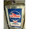 Image 1 : Old tin canister of Chevron white gasoline (88)