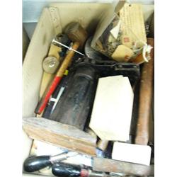 Lot of: keys from Seward Shop, hammers, screwdrivers, and miscellaneous (88)