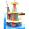 Image 3 : Lot of: old thermal massager, 2 wooden Christmas trees 23" tall, 1 Christmas tree stand, rotating di
