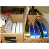 Image 5 : Huge lot of ribbon in various colors, 3M Bow Maker model S72, large box of greeting cards, display c