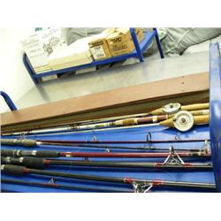 Lot of 7 old fishing poles: 3 are very old (88)