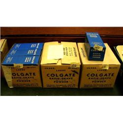 10 old boxes of Colgate Rapid-Shave powder (88)