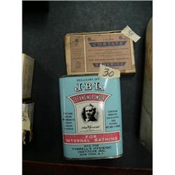 Old tin of JBL cleansing box, box of Cortate (88)