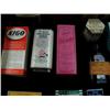 Image 7 : Lot of old medicinal boxes and tins: including- old fly catcher strips, fig syrup, herbal tea, stoma