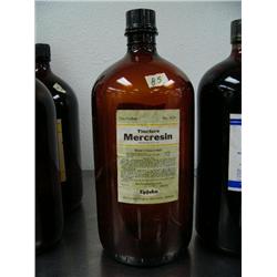 Old original bottle of tinture mercresin- 1 gallon size (88)