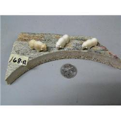 CHOICE on: 3: Ivory musk ox by Charlie Kokuluk mounted on Whalebone (2)