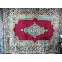 Persian rug #29600- Kerman, Hand Knotted in Iran, 12' 8" x 9' 3", estimated retail value $5,334 (888