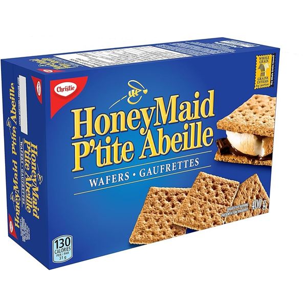 LOT OF 5 BOXES HONEY MAID GRAHAM CRACKER WAFERS 400 GR