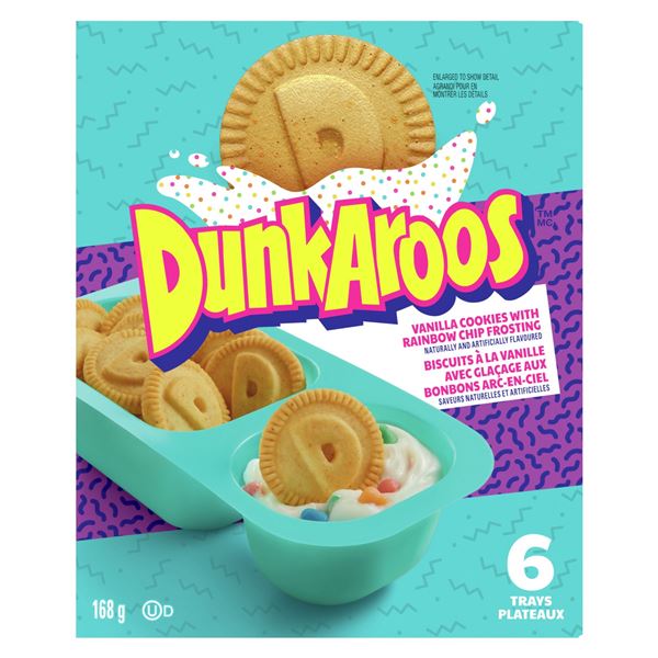 LOT OF 5 BOXES DUNKAROOS VANILLA 168G 6X28G (IN EACH BOX)