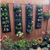 Image 1 : 3 - 7 POCKET VERTICAL WALL HANGING PLANTER - WATERPROOF