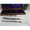 Image 2 : J FENTON & SONS SHEFFIELD CARVING SET - ENGRAVED