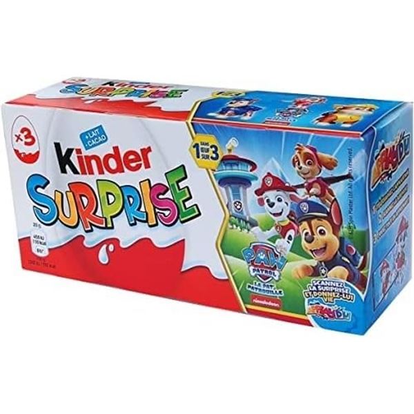 6 LOTS OF 3 PACK KINDER EGG SURPRISE