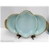 Image 2 : FIRE KING WARE LIGHT BLUE WITH COLD STYLE EDGING SERVING DISH