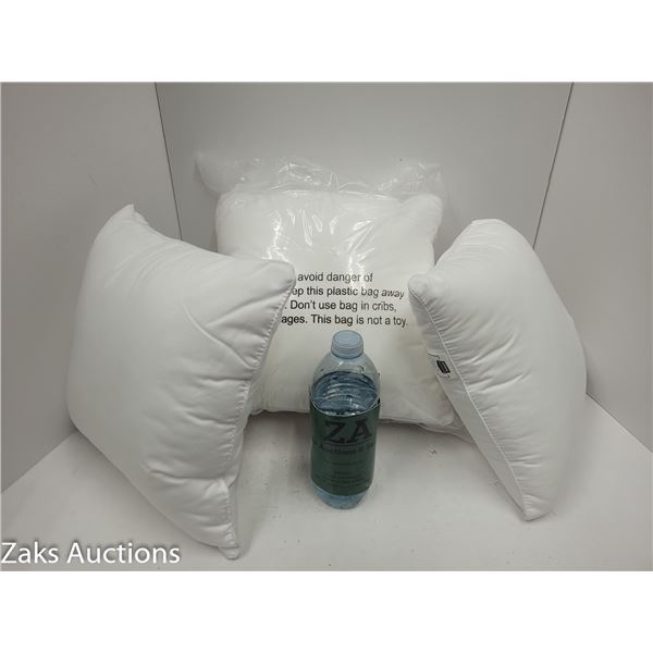 4-  12" X 12" DECORATIVE PILLOW INSERTS