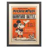 Image 1 : An Original Mickey Mouse Barnyard Battle Poster.