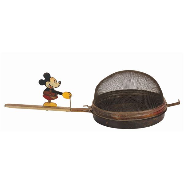 A 1930s Mickey Mouse Popcorn Popper.