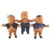 Image 1 : An Extremely Rare Set of Three Little Pigs Dolls.